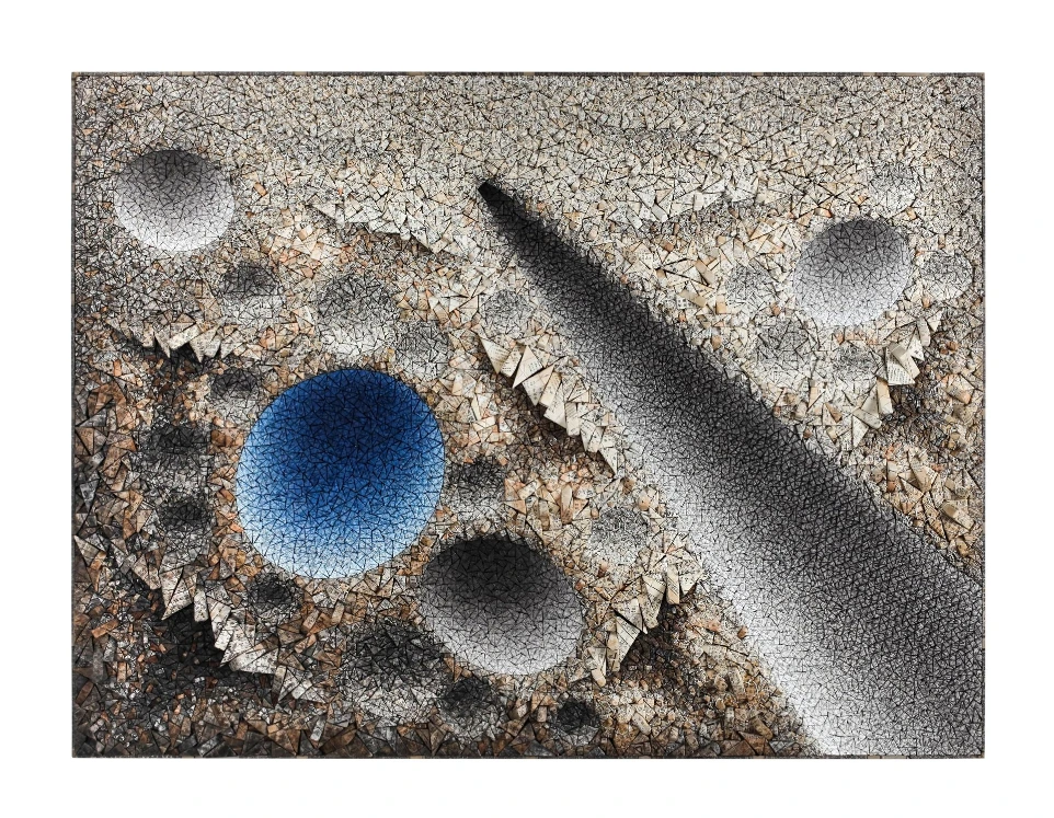 Chun Kwang-Young, Aggregation 14 - JA005 Blue, 2014