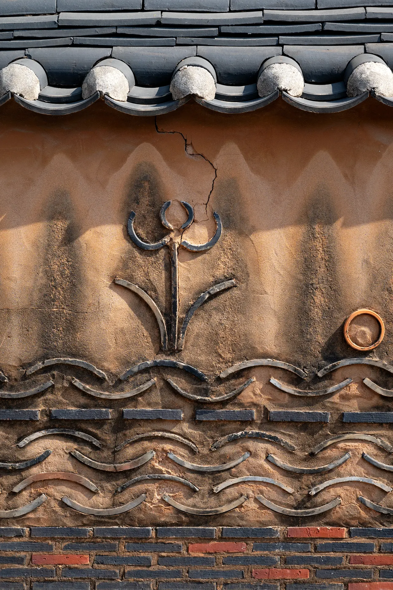 Korean wall close-up
