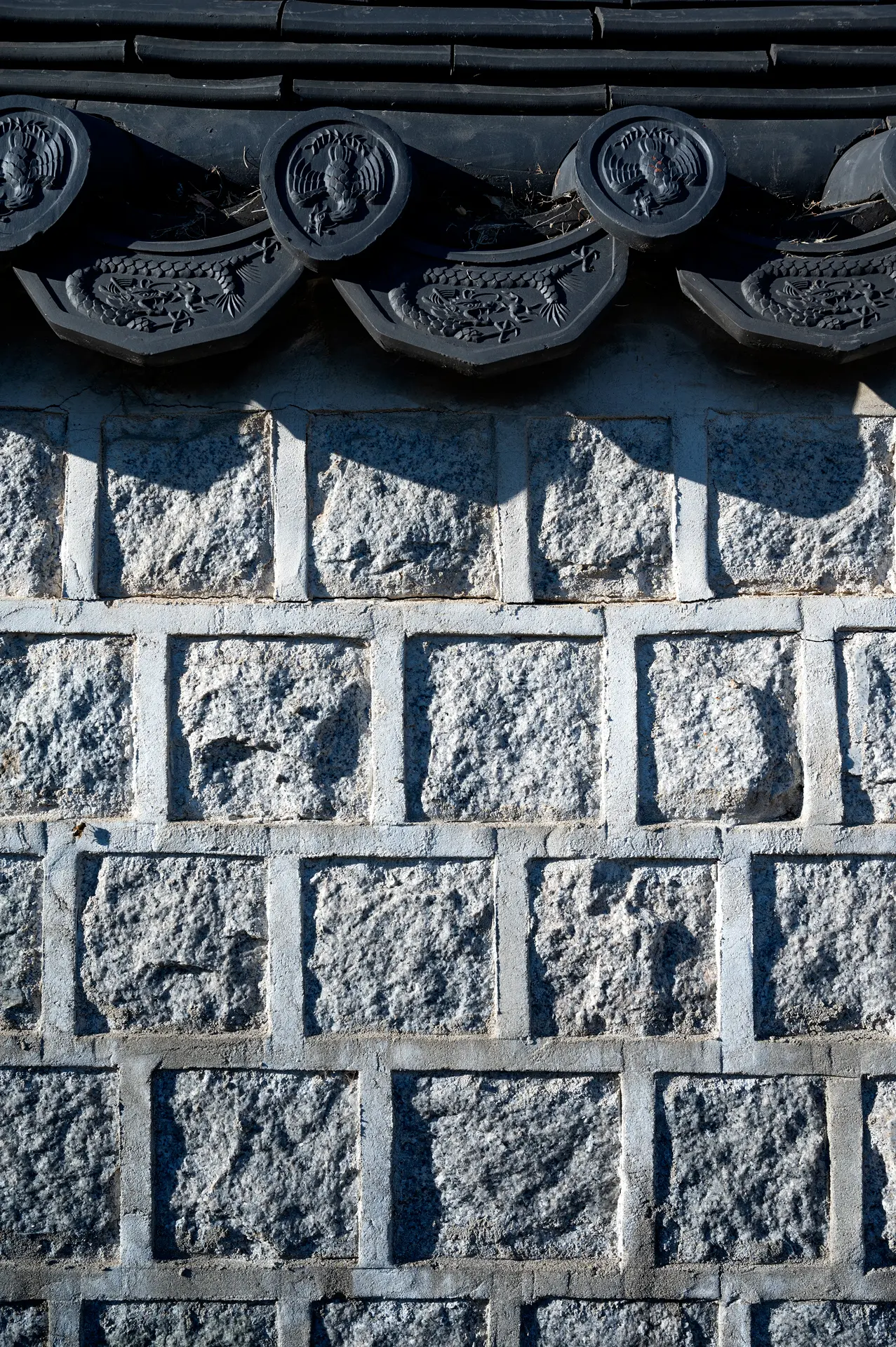 Korean wall close-up